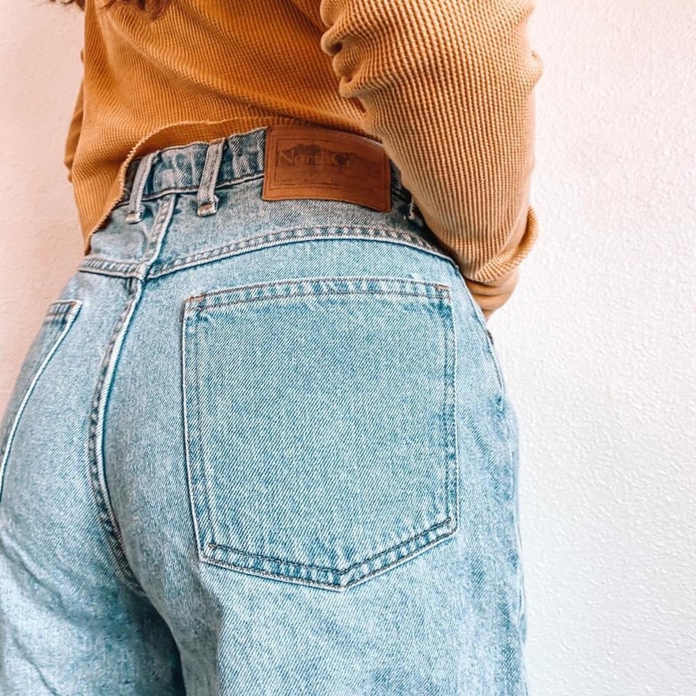 Vintage North crest high rise button up shorts 🏕